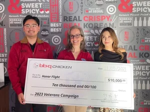 BBQ, 美 6.25 전쟁 참전용사 후원금 1만달러 전달