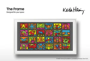 '키스 해링' 걸작 12점, 삼성 4K QLED TV로 감삼한다. 