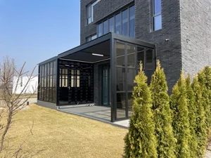 어닝 제작 시공 전문업체 연수시스템, 전자동 어닝 파고라시스템 눈길