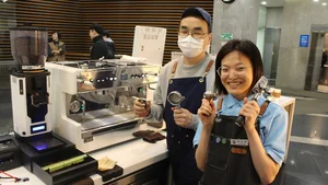 태광 티시스, 사내 카페 장애인 바리스타 근무