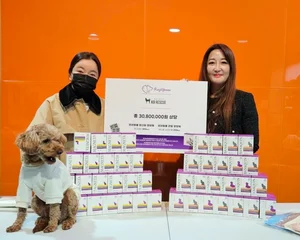 한국반려동물영양연구소, 동물보호단체 KK9에 닥터레이 영양제 전달