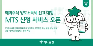 하나증권 MTS에서 해외주식 양도세 신고 대행 서비스