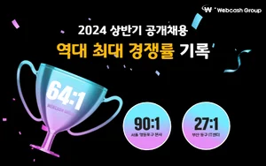 웹케시그룹, 상반기 공채 평균 경쟁률 64:1 기록