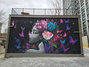 그래픽 아트로 아파트 외벽을 유니크하게...한신공영 '컬스트럭션' 제시