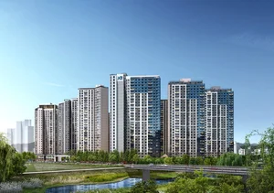 랜드마크 공원 옆 아파트 눈길...휴식 + 녹지 프리미엄