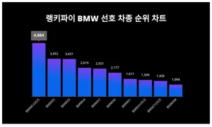BMW 선호 차종 트렌드, 랭키파이가 본격 분석