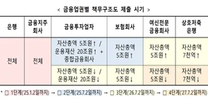 금융회사 책무구조도 내달 시행..3년 내 모두 제출