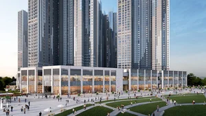 관광명소에 자리잡은 스트리트형 상가 '주목'