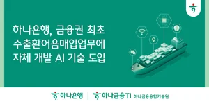하나은행, 수출환어음매입에 자체 AI기술 도입