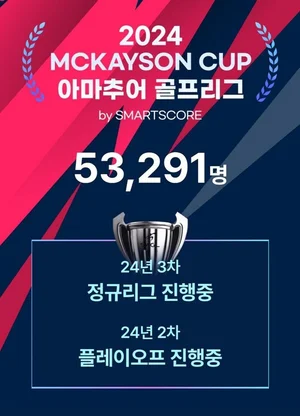 '2024 스마트스코어 아마추어 골프리그, 참가등록 선수 5만3천명 달성