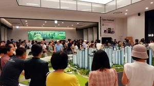 폭염보다 뜨거운 청약열기...용인 푸르지오 원클스터 1단지 견본주택에 1만2000명 몰려