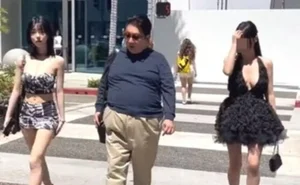 하이브, 오너 방시혁 LA 길거리 걷는 영상에...주가 와르르