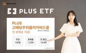 한화 'PLUS고배당' 월배당 ETF, 첫 분배금 130원..연율 14.8%