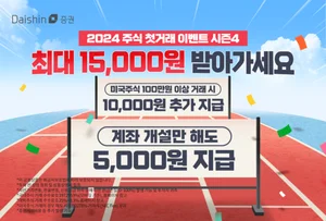 대신증권에서 미국주식 첫 거래하면 최대 1만5천원 지급