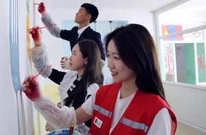 LG전자 임직원 봉사단, 몽골서 구슬땀