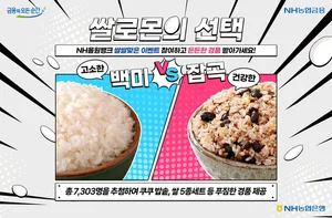 NH농협은행, 쌀 경품 추첨 이벤트..밥솥부터 찹쌀 빵까지