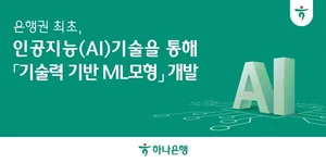 하나은행, AI로 기업 기술력 평가한다