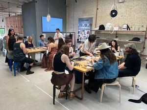 코오롱FnC, 美 LA서 업사이클링 워크숍 진행