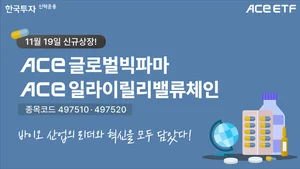 한투운용, 바이오 투자 ACE ETF 2종 신규 상장