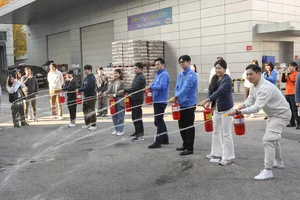 동아쏘시오그룹 본사서 중대재해 훈련