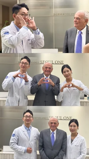 소프웨이브 회장 시몬 에크하우스, 서울원피부과 반포점 내원