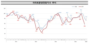 12.3 계엄에 분양시장 '꽁꽁'...아파트 분양전망지수 전월비 10.6% ↓