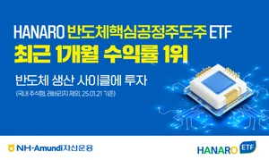 'HANARO 반도체핵심공정주도주' 국내주식형 월간수익률 1위