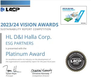 HL D&I한라, 지속가능경영보고서 전 세계 건설사 중 1위...7개 항목 만점