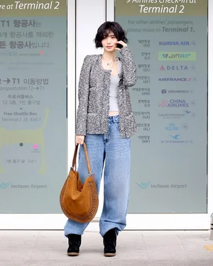 나나, 이자벨마랑으로 완성한 고급미 공항패션 선봬