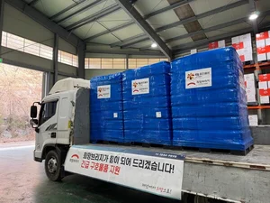 희망브리지, 포천 폭탄 사고 피해 현장에 생수 6700여 병 지원