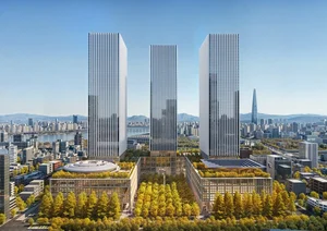 현대차, GBC내 축구장 2배 규모 '도심숲' 조성