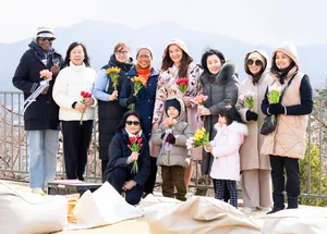 12개국 주한대사 가족, 에버랜드 튤립 축제 찾아
