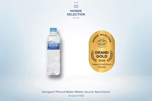 동원샘물, ‘2025 몽드셀렉션’ 생수 부문 대상