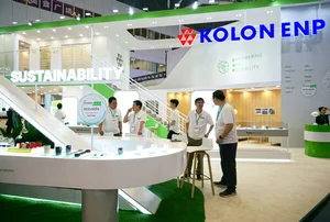 코오롱ENP, '차이나플라스 2025' 참가…ECO 브랜드 제품군 대거 선보여