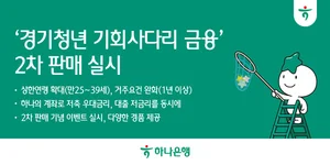 하나은행, ‘경기청년 기회사다리 금융 통장’ 2차 판매