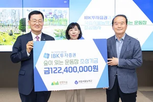 IBK證, 서울농학교 '숲이 있는 운동장' 조성 후원