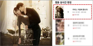 출시 첫날 리디북스 1위…감성 로맨스 웹툰 ‘우리는 가을에 끝난다’ 흥행 청신호