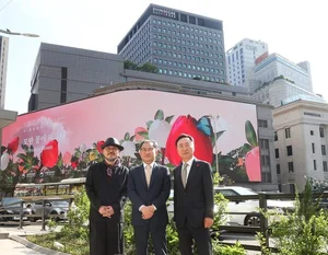 신세계면세점, ’조선 활자’·‘모란꽃’ 담은 문화유산 미디어아트 상영