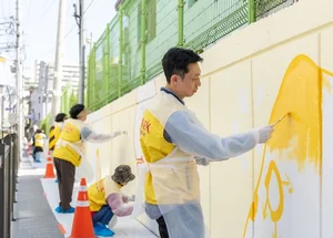 HDC현대산업개발, 지역주민과 송파초등학교 벽화 그리기 봉사활동 진행