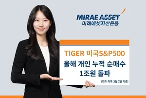 미래에셋 ‘TIGER 미국S&P500’, 올해 개인 누적 순매수 1조