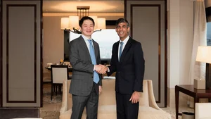 최성환 SK네트웍스 사업총괄 사장, 영국 전 총리와 미팅