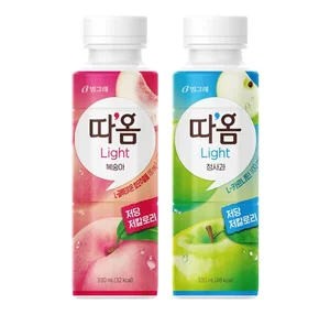 빙그레, 저당·저칼로리 과일음료 ‘따옴 Light’ 2종 출시