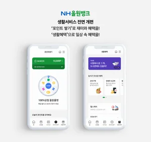 NH올원뱅크도 앱테크족 니즈 반영...생활혜택부터 포인트 적립까지