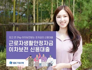 IBK기업은행, 근로자생활안정자금 이차보전 신용대출 출시