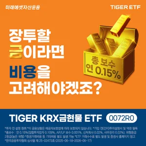 미래에셋 ‘TIGER KRX금현물 ETF’ 상장