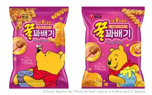 농심 꿀꽈배기, ‘곰돌이 푸’ 콜라보 제품 한정 판매