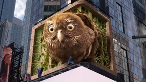 LG전자, 美 타임스스퀘어에서 멸종위기종 보호 캠페인