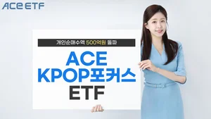 한투운용, ACE KPOP포커스 올해 개인순매수액 500억원 돌파