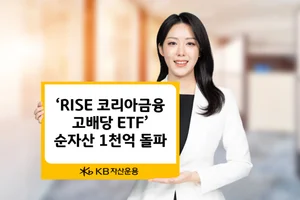 KB자산운용, ‘RISE 코리아금융고배당 ETF’ 순자산 1천억 돌파