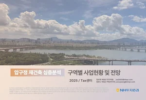 NH투자증권, ‘압구정 재건축 심층분석' 보고서 발간(feat. 압구정현대)